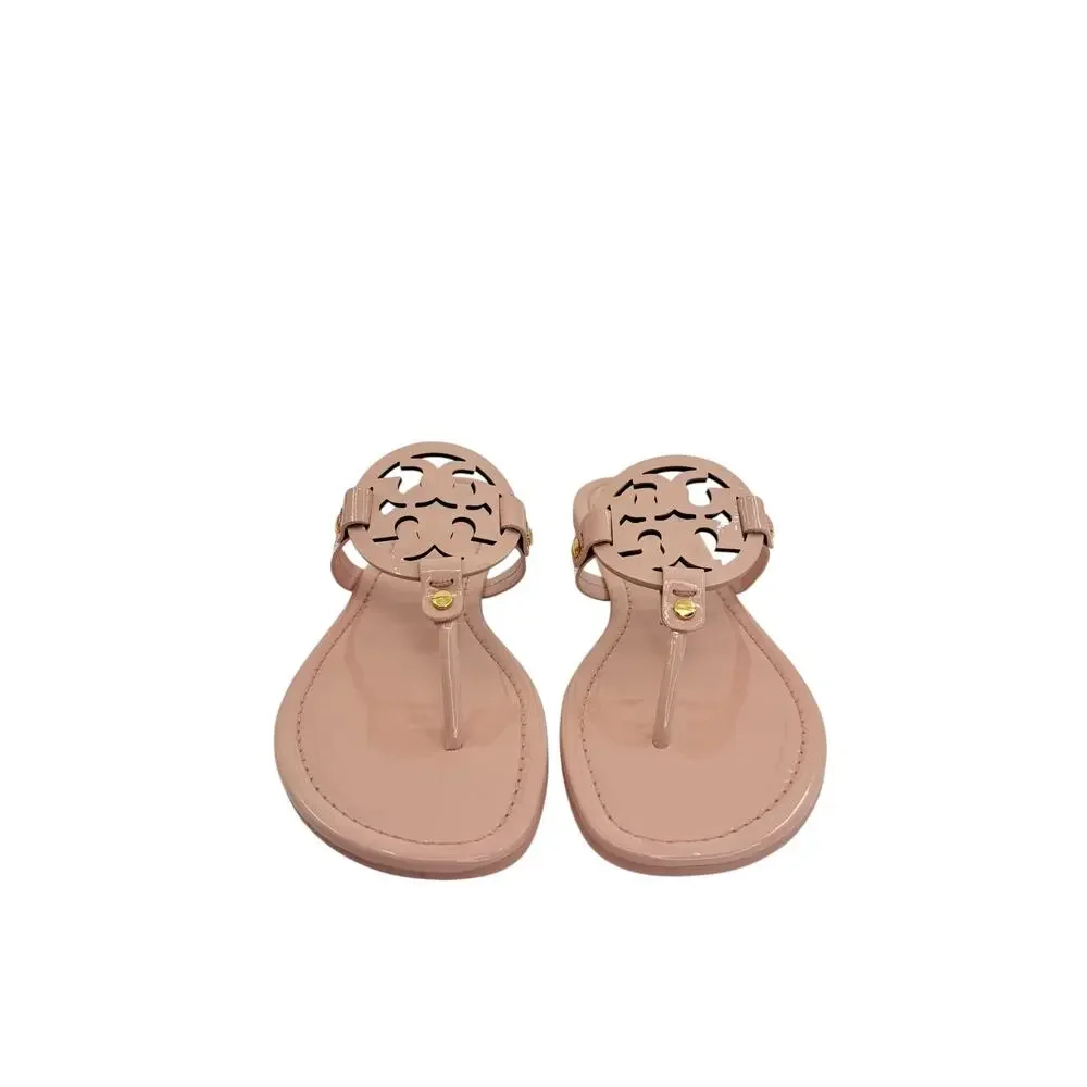 Tory Burch Patent Miller Thong Sandals (10.5)